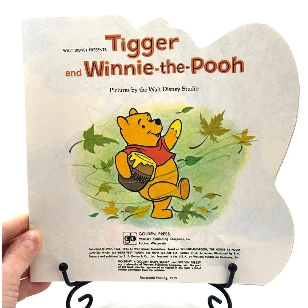 Vintage 1979 Tigger and Pooh, A Golden Shape Book, 14th Printing, PB